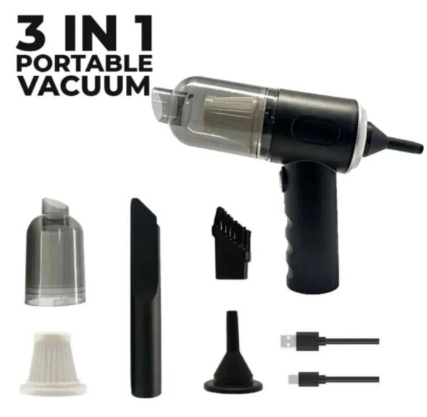3-in-1 Portable Mini Vacuum Cleaner – Compact, Powerful & Easy to Use - Image 3