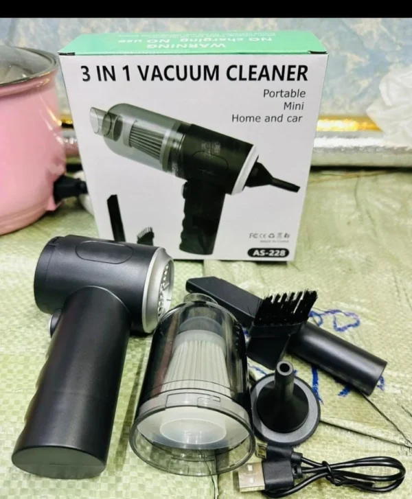 3-in-1 Portable Mini Vacuum Cleaner